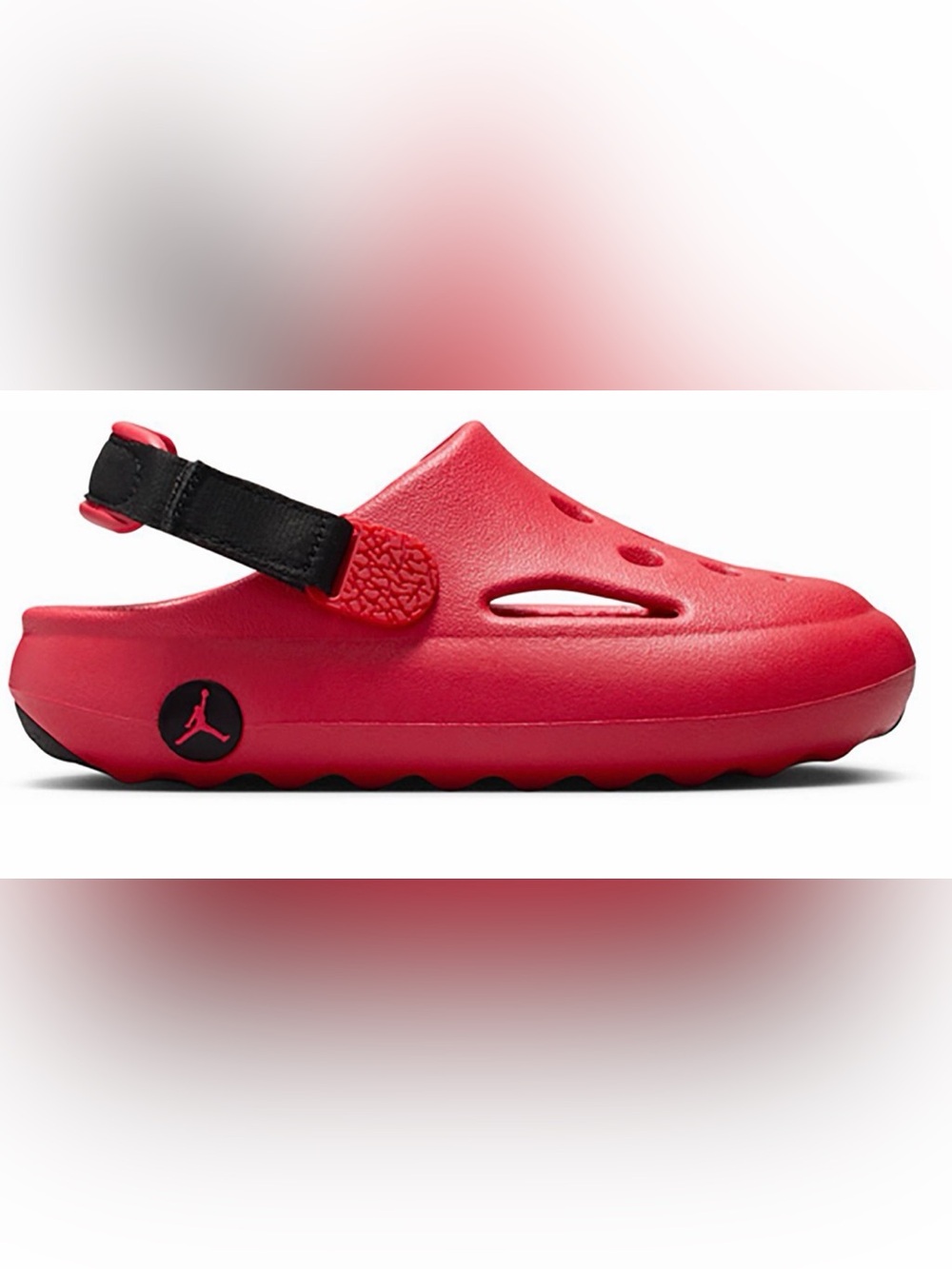 Jordan Hydrip Kids Red/Black Mules(3Y)